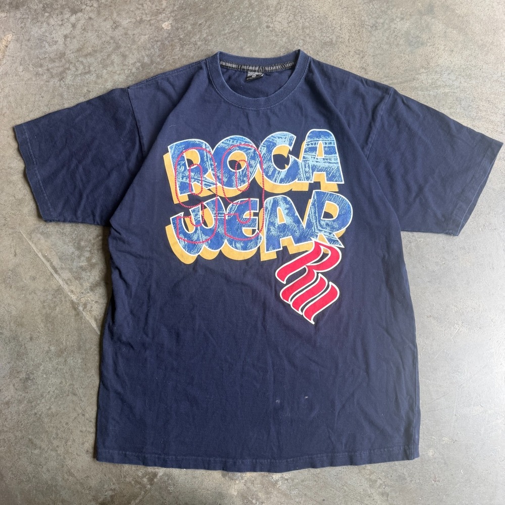 Vintage Y2K Rocawear Double Sided Graphic Shirt Skater Mens Large 22x30 Street